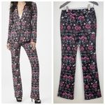 Paige Floral Naomi Flared Trousers Pants Size 4 Photo 1