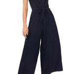 Vince Camuto  V-Neck Front Tie Jumpsuit, Classic Navy New with Tag Retail $109 Photo 0
