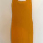 ZARA mustard sleeveless bodycon dress small midi Photo 0