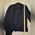 Cable & Gauge  Women’s Black Open Front Cardigan Sweater Sz L Photo 4
