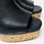 Antonio Melani Sarayyaa Black Leather Platform Mules Photo 7