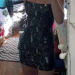 Lucy in the Sky Black Glitter Dress Photo 3