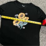 No Boundaries  Black Sunflower Short Sleeve Shirt L Junior’s Photo 6