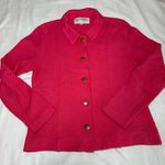 Vintage Castleberry 2 Piece Knit Suit Blazer & Skirt Size 8 Pink Barbie Classic Photo 3