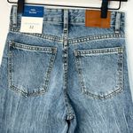 Bershka High Waist Straight Leg Denim Jeans Blue 100% Cotton Size 00 NWT Y2K Photo 5