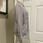 Christopher & Banks 100% Linen Jacket Button Down Shirt Size Large Preppy Photo 2