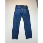 7 For All Mankind  Roxanne Ankle Jeans Women Size 26 Blue Denim Frayed Hem Photo 2
