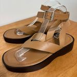 Madewell The Cooper Thong Leather Sandal Desert Camel 7.5M Photo 1