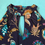 Xhilaration  floral paisley gauzy cutout choker neckline halter midi dress size M Photo 4