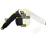 Almost Famous Women Medium ColorBlock Crop Light Academia Electric Grandpa Prep Photo 7