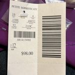 Petite Sophisticate Petite‎ Sophisticate Silk Purple Shift Dress Beaded Neckline NWT Size 12 #48052 Photo 11