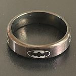 6mm black Batman ring size 6 Photo 2