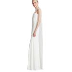 Halston Heritage Halston Blain Jersey Twist Gown White Size 8 NWT Photo 3