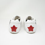 Ash  Niagra Genuine Leather Lace Up Tiger Embroidered Trainers White Sneakers 6 Photo 2