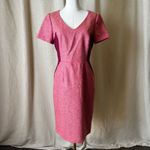Boden British Tweed by Moon Pink Wool Herringbone Dress UK12R / US8R Size 8 Photo 3