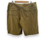 Athleta Kick It Cargo Olive Green Bermuda Drawstring Waist Shorts Sz XL Photo 1