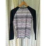 Hulakai Hawaii Women's Fashion Panel Raglan Long Sleeve Swim Rash Guard L Black Size L Photo 3