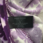 Bisou Bisou  Purple Floral Tankini Top SZ S Adjustable Straps Photo 3