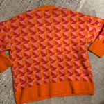 ZARA  Geometric Print Oversized Cardigan Sweater Photo 4