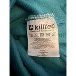Killtec 1/4 Zip Up Light Fleece Jacket Women's 16(L) Teal Mock Neck Long Sleeve Size L Photo 7