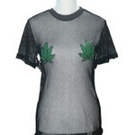 Spencer's Black Mesh Short Sleeve T Photo 0