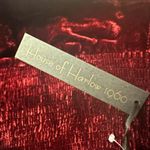 NWT House of Harlow 1960 x REVOLVE Velvet Mini Dress Bow Ribbon Shoulder S Red Photo 4