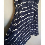 Athleta Santorini Thera Print Dress Tie Dye Blue Stripe Navy Blue Plus Size 2X Photo 5