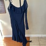 House Of CB ‎ 'Kiki' French Navy Ruffle Mini Dress NWOT size L Photo 4