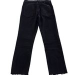 Hudson  Jeans‎ Womens 25 Black Fallon Crop Raw Hem Denim Dark Wash Cotton Photo 4