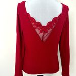 SheIn NEW  Burgundy Long Sleeve Shirt Sz XS Photo 2