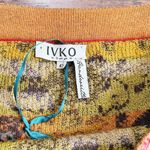 IVKO Woman • floral jacquard skirt brown wool knit flare Serbia bohemian Size M Photo 2