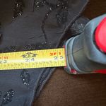 Dress Barn Collection Black Floral Lace Shimmer Print Asymmetrical Sleeves Sz XL Photo 12