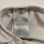 Adidas Sports Bra Beige Tan Logo Strappy Back Size L Photo 3