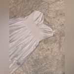 STAUD NWOT  Landry Shoulder-Tie Smocked Cotton Maxi White Dress sz L Photo 6