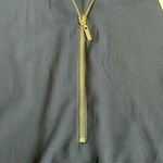 T Tahari  Zip Up Blouse Navy Blue Sz XS NWT Photo 2