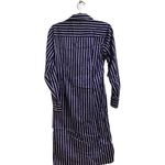 ZARA  Woman Blue Striped Button Front Midi Shirt Dress Sz S Photo 9