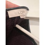 LOFT Ann Taylor Knit Long Sleeve Sweater Dress S Purple Career Corporate Formal Yellow Photo 5