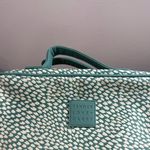 Tender Love + Carry Toiletry Weekender Bag with Hanger Blue White Polka Dots Photo 2