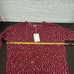 Andree by Unit NWT Andree Burgundy Marled Crew Neck Long Sleeve Pullover Knit Sweater Small Photo 7