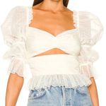 LPA Dolores Top Ivory size Small Photo 0