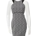 Elizabeth and James  Elina Jacquard Cut Out Mini Dress Black Size 2 Photo 3