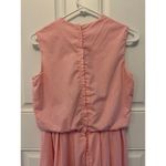 Vintage OOAK pink & white polka dot bubble hem dress medium Photo 13