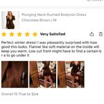 SheIn Plunging neck ruched bodycon mini dress Photo 6