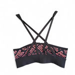 Victoria's Secret  PINK Ultimate Sports Bra Bralette Black w Ombre Print size M  Photo 2