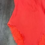 Aerie  Coral Scallop One Piece Swimsuit  Photo 4