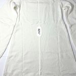 Rumored Vermont Mini Dress White MEDIUM Sweater Soft Girl Bohemian NWT Photo 5