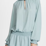 Amanda Uprichard  Ruffle Dress‎ in Seafoam Photo 0