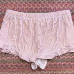 Victoria's Secret  PINK VELVET RUFFLE HEM LOUNGE SLEEP SHORTS Photo 2