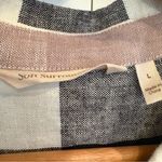 Soft Surroundings  Neutral‎ Plaid Button Up Zipper Detail Back Size Large Photo 6