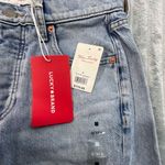 Lucky Brand  Jeans Womens 4/27 90s Loose High Rise Crop Button Fly Blue Denim‎ Photo 2